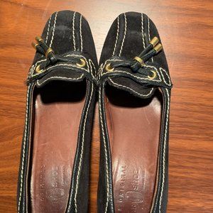 Original Car Shoe by Prada Black Suede Size 35